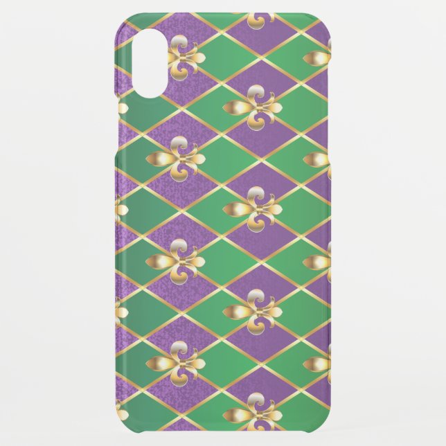 Jewelry Background Mardi Gras Uncommon iPhone Case (Back)