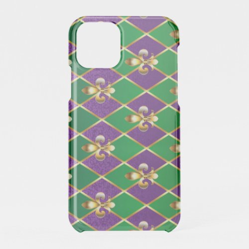 Jewelry Background Mardi Gras iPhone 11 Pro Case