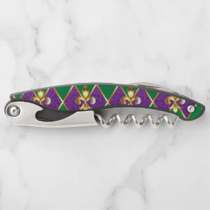 Jewelry Background Mardi Gras Waiter's Corkscrew