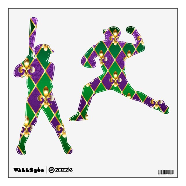 Jewelry Background Mardi Gras Wall Decal (Front)