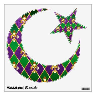 Jewelry Background Mardi Gras Wall Decal