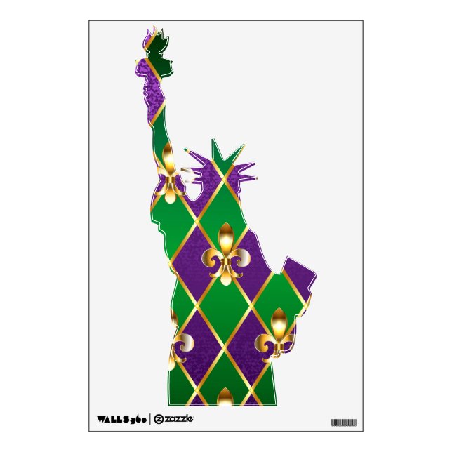 Jewelry Background Mardi Gras Wall Decal (Front)