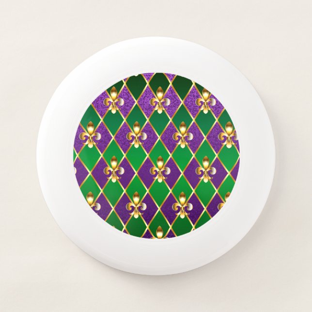 Jewelry Background Mardi Gras Wham-O Frisbee (Front)