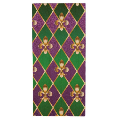 Jewelry Background Mardi Gras Wood Flash Drive