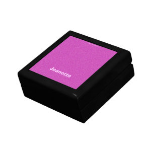 Jewelry Box, Name, Hot Pink Keepsake Box