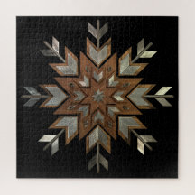 Jewelry box Tigerwood with etched steel