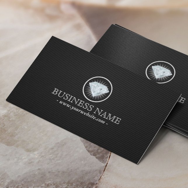 Jewelry Bright Diamond Carbon Fiber Business Card (Creator Uploaded)