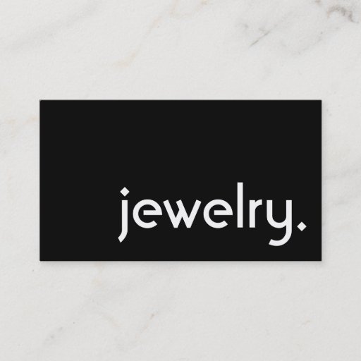 Customizable jewelry. business card