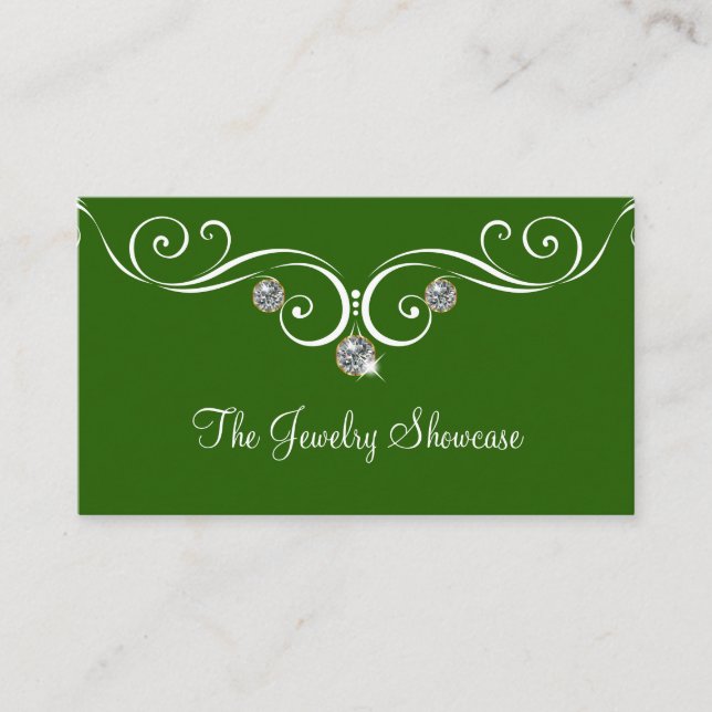 Jewelry Business Card Design (Front)