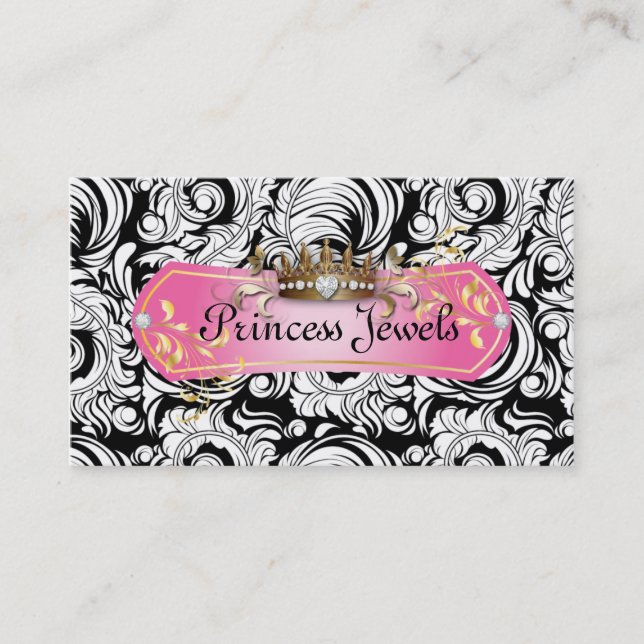 Jewelry Business Card Fashion Crown (Front)