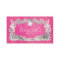 Jewelry Business Card Floral Pink Silver Diamonds