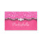 Jewelry Business Card Leopard Lace Pink