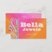 Jewelry Business Card Makeup Artist Cosmetology (Front/Back)