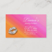 Jewelry Business Card Makeup Artist Cosmetology (Back)