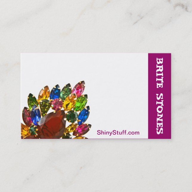 Jewelry Business Card Rhinestones (Front)