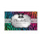 Jewelry Business Card Zebra Rainbow Bow Heart