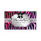 Jewelry Business Card Zebra Red Pink Bow