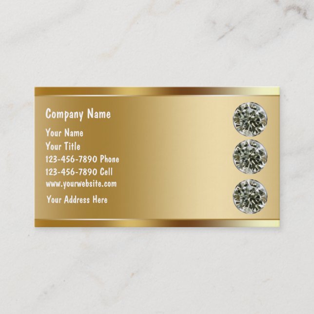 Jewelry Business Cards (Front)