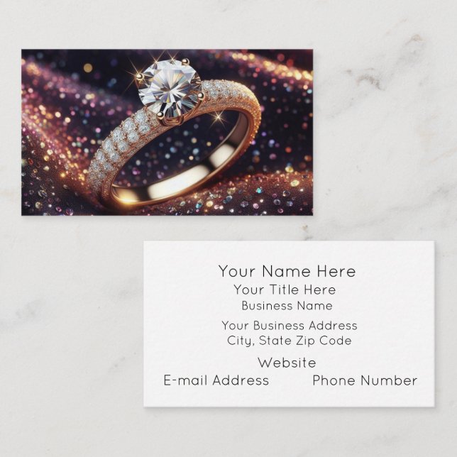 Jewelry Business Cards (Front/Back)