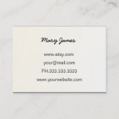 Jewelry  Business Cards (Back)