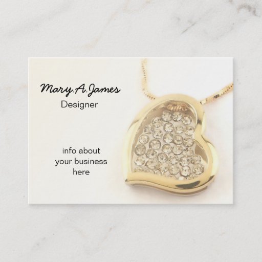 Customizable Jewelry  Business Cards