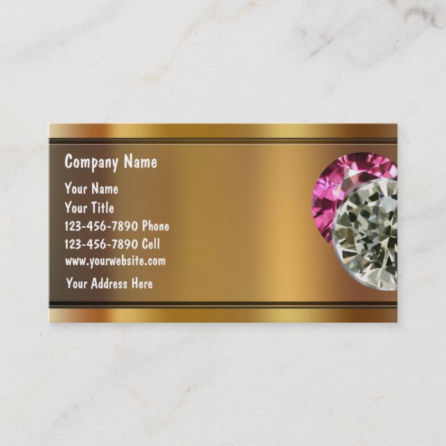 Jewelry Business Cards (Front)