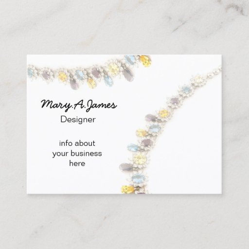 Customizable Jewelry  Business Cards