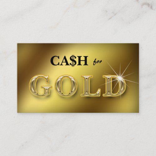 Jewelry Business Cards Cash for Gold 2