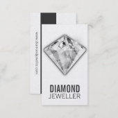 Jewelry Business Cards Diamond Platinum (Front/Back)