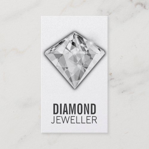 Jewelry Business Cards Diamond Platinum