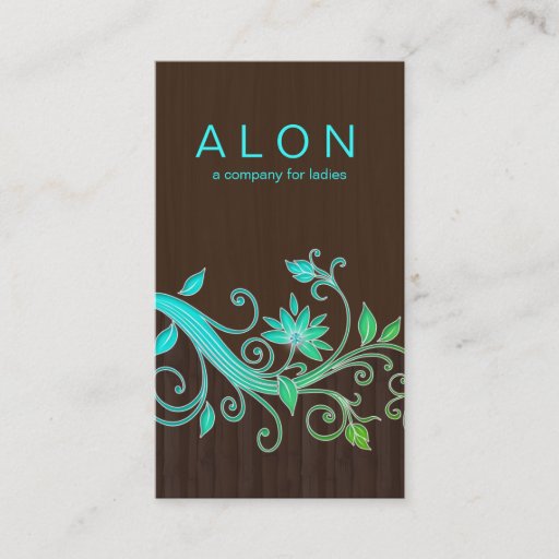 Customizable Jewelry Business Cards Flower Makeup Artist Blue T