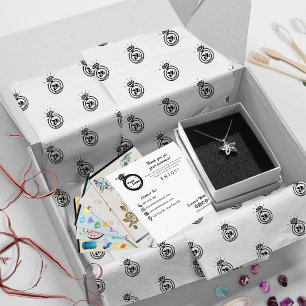 Jewelry Business Name Brand Logo Simple Packaging Tissue Paper