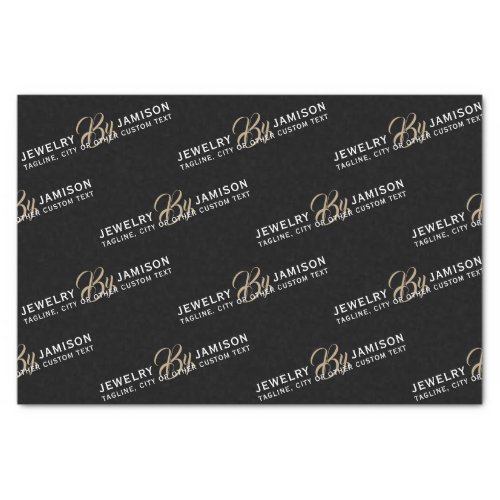 JEWELRY BY Personal Name Brand Business Gold Chic  Tissue Paper