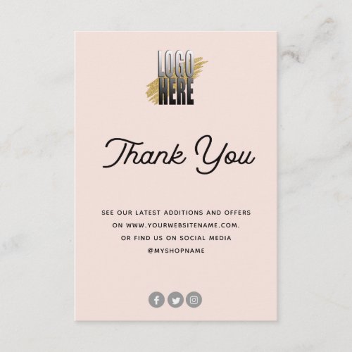 Jewelry Care Card Blush with Logo