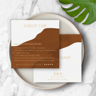Jewelry Care Earthy Card
