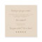 Jewelry Care Instructions Neutral Beige Thank You 