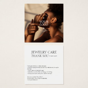 Jewelry Care Logo Photo Card