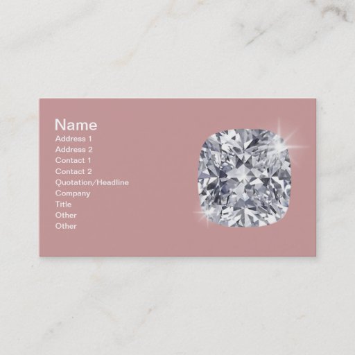 Customizable Jewelry card business card templates