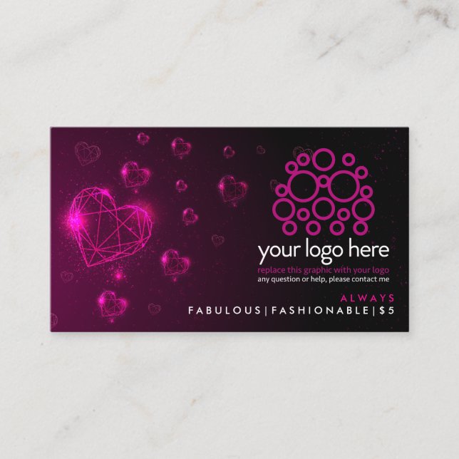 Jewelry Consultant Always fabulous fashionable Business Card (Front)