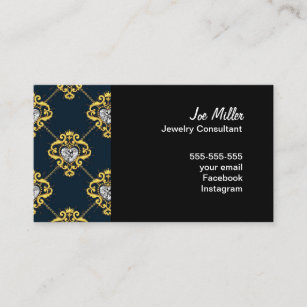 Jewelry Consultant business card- Diamonds Business Card