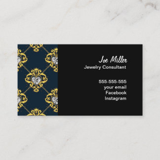 Jewelry Consultant business card- Diamonds Card