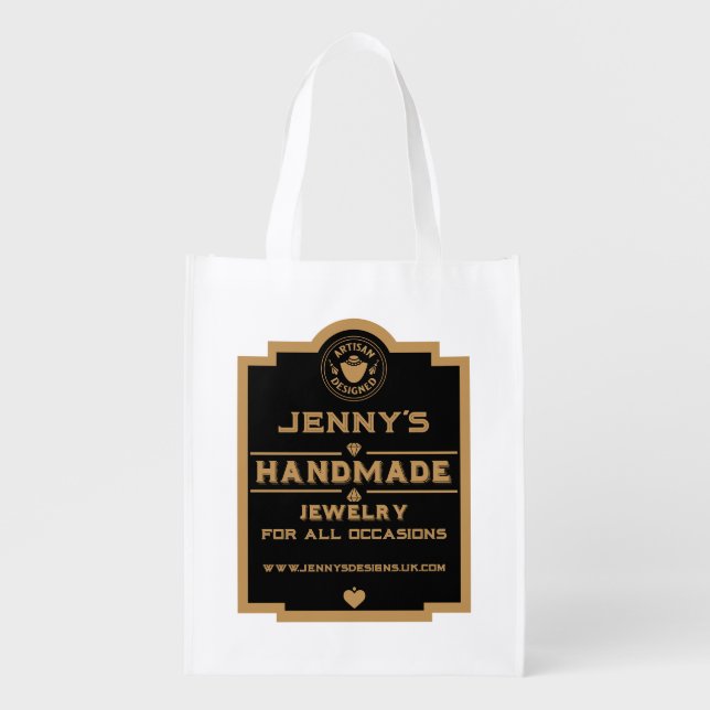 Jewelry Creator Grocery Bag (Front)