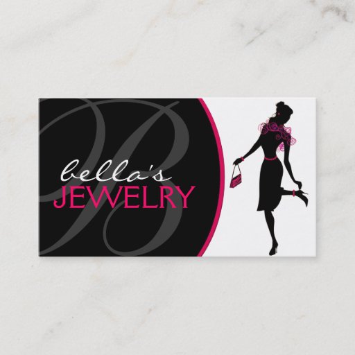 Customizable Jewelry Designer Business Card