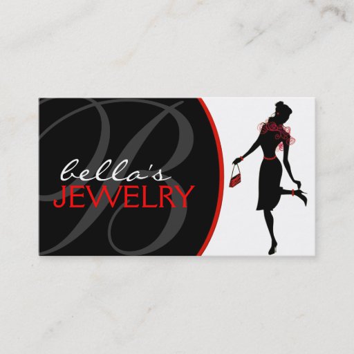 Customizable Jewelry Designer Business Card