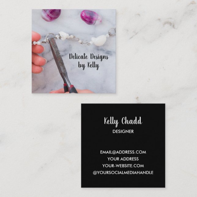 Jewelry Designer Business Card (Front/Back)