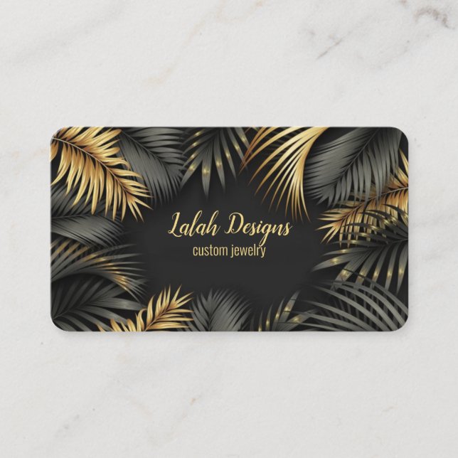 jewelry designer business card (Front)