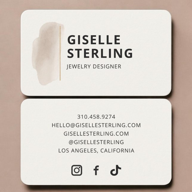 Jewelry Designer Business Card (Creator Uploaded)