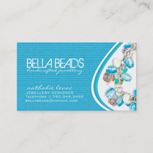 Customizable Jewellery Designer Business Cards