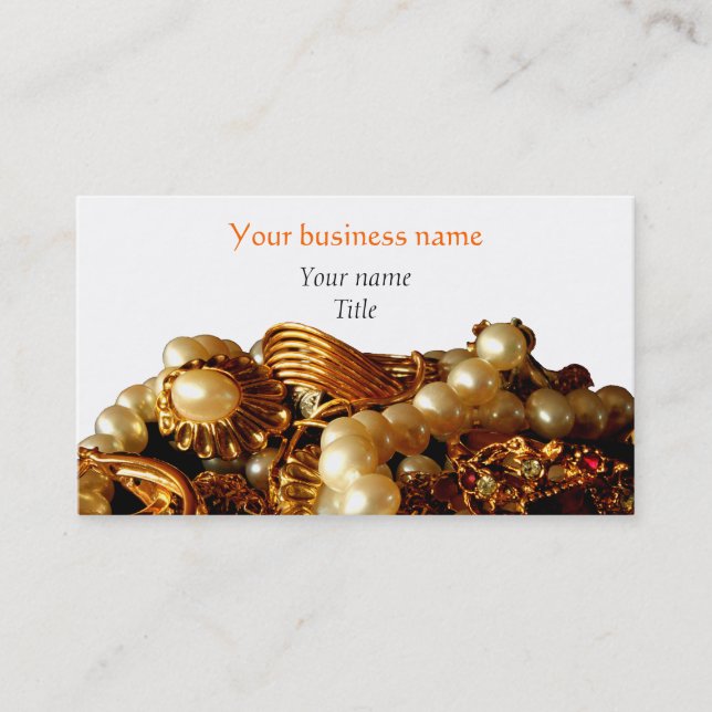 Jewelry Designer Business Cards (Front)