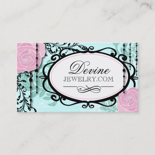 Customizable Jewellery Designer Business Cards